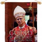 Guided by Spirit Wall Scroll Canvas Set Flag Memorabilia Decor Religiou Sign Picture Print Habemus Papam Decorations American Papal Poster Vatican Tapestry Catholic Gifts Made in USA - Leo Canvas for men