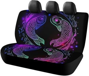 Car Accessories Rear Seat Cover, Fashion Car Seat Cover, Dirt Proof Dog Bench Seat Covers Universal Fit Trucks SUV Constellation Zodiac Sign Pisces - Aquarius Car Seat Cover for men