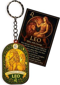 RUSATEN - Leo Keychain for men