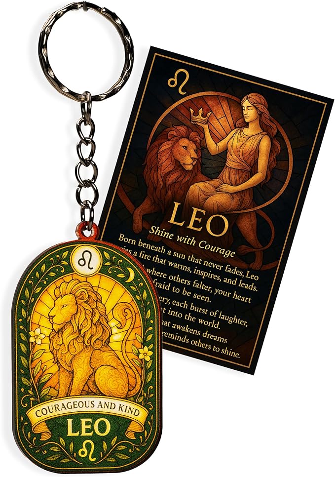 RUSATEN - Leo Keychain for men