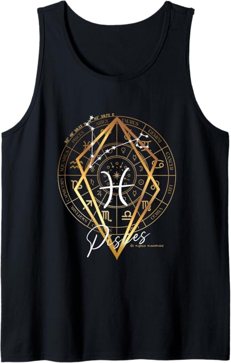 Mystic Zodiac Art Designs - Pisces T-Shirt for men