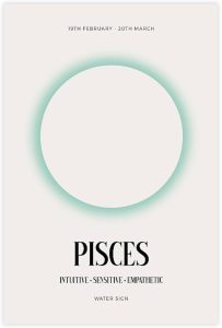 UVCHTRZSAK Pisces Print Wall Art Zodiac Astrology Horoscope Star Sign Poster February March Canvas Poster Wall Art Decor Print Picture Paintings for Living Room Bedroom Decoration 16x24inch(40x60cm) - Pisces Canvas for men