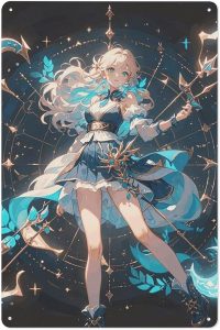 YUXGTKMN Vintage Tin Wall Sign, Taurus Print Thickened Vertical Iron Hanging Picture, Rustic Metal Poster Durable Hanging Wall Ornament for Home Decor - Taurus Products for men