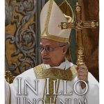 in Illo Uno Unum Pope Leo XIV Canvas Set Flag Hanger Memorial Wall Decor Religiou Sign Picture Print Habemus Papam Decorations American Papal Poster Vatican Tapestry Catholic Gifts Made in USA - Leo Canvas for men