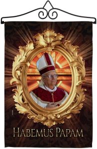Habemus Papam Pope Leo XIV Canvas Set Flag Hanger Memorial Wall Decor Religiou Sign Picture Print Habemus Papam Decorations American Papal Poster Vatican Tapestry Catholic Gifts Made in USA - Leo Canvas for men
