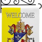 Welcome Pope Leo Wall Decor Set Canvas Flag Holder Memorabilia Religiou Yard Sign Picture Print Habemus Papam Decorations American Papal Poster Vatican Tapestry Catholic Gifts Made in USA - Leo Canvas for men