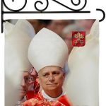 Keys of Peter Pope Leo XIV Wall Decor Set Canvas Flag Holder Memorabilia Religiou Yard Sign Picture Print Habemus Papam Decorations American Papal Poster Vatican Tapestry Catholic Gifts Made in USA - Leo Canvas for men