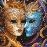 5D Zodiac Sign of Gemini with Masks Diamond Art 12x16 Inch Full Drill Diamond Painting Kits for Adults & Beginners - DIY Art Crafts for Relaxation and Home Wall Decor 17 - Gemini Canvas for men