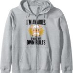 Astronomy Star Sign Horoscope Zodiac Sign Aries Zip Hoodie - Aries Hoodie for men