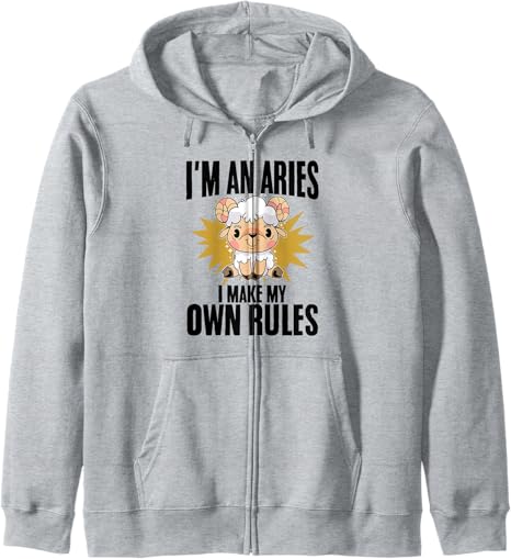 Astronomy Star Sign Horoscope Zodiac Sign Aries Zip Hoodie - Aries Hoodie for men