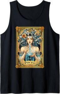 Pisces Astrology Sign Tarot Card Water Bearer - Pisces T-Shirt for men