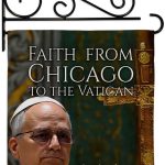 Faith from Chicago Pope Leo XIV Wall Decor Set Canvas Flag Holder Religiou Yard Sign Picture Print Habemus Papam Decorations American Papal Poster Vatican Tapestry Catholic Gifts Made in USA - Leo Canvas for men