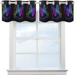 Curtain Set of 2, Lightweight Constellation Zodiac Sign Pisces Symmetrical Window Drapes for Home Decor, Wrinkle-Free Window Curtains with Grommets - Pisces Home Decor for men