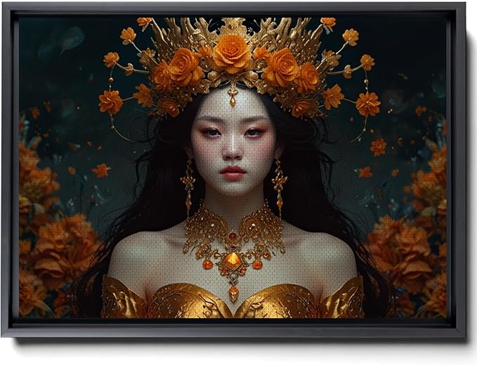 Art Nouveau Print, Art Deco print, Goddess Of Fire, Zodiac Print, Leo Print, Aries Print,Sagittarius Print, Fire Sign Matte Print, Canvas, Decor - Aries Canvas for men