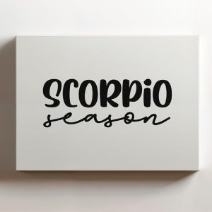 (Black, 18x12x1.25 In) Gallery Wrapped Canvas Wall Art Print of Scorpio Season - 100% Cotton, Ready to Hang, High-Definition Giclée Printing, Fade-Resistant, Modern Home & Office | BICUNCAe810902BL - Scorpio Canvas for men