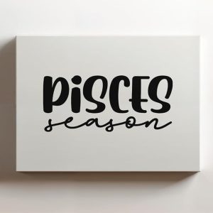(Black, 18x12x1.25 In) Gallery Wrapped Canvas Wall Art Print of Pisces Season - 100% Cotton, Ready to Hang, High-Definition Giclée Printing, Fade-Resistant, Modern Home & Office | BICUNCAe808402BL - Pisces Canvas for men