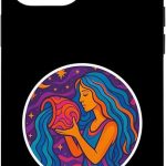 Aquarius in Psychedelic Zodiac Cosmos Case for iPhone 12 Pro Max - Aquarius Phone Case for men