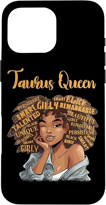 Taurus Queen Zodiac Star Sign Astrology Case for iPhone 16 Pro Max - Taurus Phone Case for men