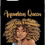 Aquarius Queen Zodiac Star Sign Astrology Case for iPhone 14 - Aquarius Phone Case for men