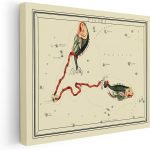 Poster Master Astrology Canvas - Pisces Zodiac Print - Constellation Art - Housewarming Gift for Men & Women - Wall Decor for Living Room or Office - Available in 8x10 to 30x40 - Pisces Canvas for men