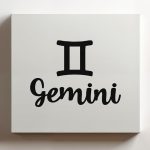 (Black, 20x20x1.25 In) Gallery Wrapped Canvas Wall Art Print of Gemini astrology - 100% Cotton, Ready to Hang, High-Definition Giclée Printing, Fade-Resistant, Modern Home & Office | USCUNCAe795516BL - Gemini Canvas for men