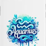 Aquarius Zodiac Symbol Horoscope Astrology Birthday Case for iPhone 13 - Aquarius Phone Case for men