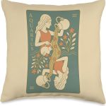 Aquarius Zodiac Retro Vintage Astrology Design Throw Pillow - Aquarius Pillow for men