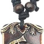 Zodiac Sign Necklace for Women Resin Vintage Constellation Tarot Card Pendant Double Sided Waterproof NonTarnish Friendship Jewelry Gift - Pisces for men