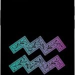 Aquarius Zodiac Wave Ornamental Symbol Case for iPhone 13 - Aquarius Phone Case for men