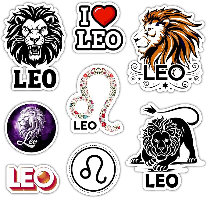 Leo Zodiac Sign Stickers, Astrology Stickers for Water Bottle and Laptop - Zodiac Party Favors & Decorations, Waterproof Vinyl Decals, Gifts for Women & Men - Scorpio Sticker for men