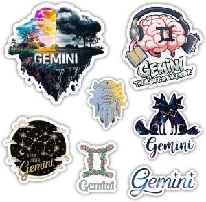 Gemini Zodiac Sign Stickers, Astrology Stickers for Water Bottle and Laptop - Zodiac Party Favors & Decorations, Waterproof Vinyl Decals, Gifts for Women & Men - Scorpio Sticker for men