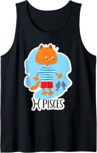 Pisces Zodiac Sign Cute Cat Astrology Horoscope - Pisces T-Shirt for men
