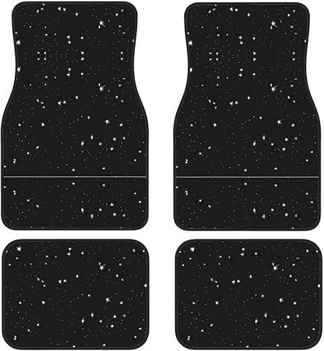 Starry Divination Constellation Print Car Foot Mat Set of 4 Pieces for Most Cars, Trucks, Vans, Crossovers - Aries Car Floor Mat for men
