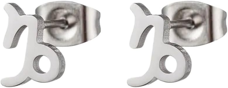 12 Constellation Stud Earrings For Women Zodiac Sign Astrology Jewelry Leo Aries Scorpio Eartilage Stud Female Birthday Gift - Aries Earrings for men