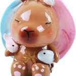 Capybara Zodiac Figurine, Pisces Animal Theme Desk Decor, Resin Collectible (Pisces) - Pisces Home Decor for men