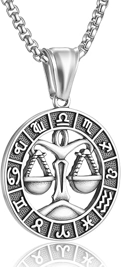 AZFVBQL - Libra Necklace for men