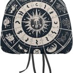 Astrological Sign 1 PCS Car Headrest Cover Universal Headrest Covers Soft Breathable Car Head Rest Covers Set Elastic Head Rest Protector Auto Seat Cover Vehicle Accessories for Cars, Truck, Suv, Van - Aquarius Car Seat Cover for men