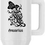 3dRose, Aquarius Sign, 40oz Tumbler - Aquarius Mug for men