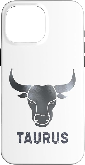 Zodiac Astrology Taurus Horoscope Birthday Graphic Case for iPhone 16 Pro Max - Taurus Phone Case for men