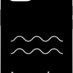 Aquarius Zodiac Symbol Minimal Astrology Sign Case for iPhone 14 - Aquarius Phone Case for men