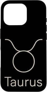 Taurus Zodiac Symbol Minimal Astrology Sign Case for iPhone 16 Pro - Taurus Phone Case for men