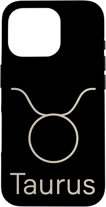 Taurus Zodiac Symbol Minimal Astrology Sign Case for iPhone 16 Pro - Taurus Phone Case for men