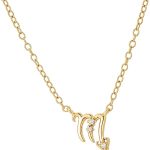 CAITLYNMINIMALIST 18K Gold Plated Sterling Silver Zodiac Charm Astrology Pendant Necklace Gift for Her - Scorpio Products for men