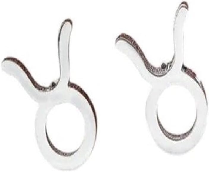 New 2026 Unisex 12 Constellation Jewelry Stainless Steel Zodiac Sign Earrings Aries Leo Taurus Aquarius Scorpio Ear Studs Lovers Valentine Gifts Fashion Trendy Accessories For Women And Men - Aries Earrings for men