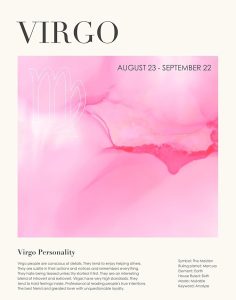 VIRGO ZODIAC POSTER - KRUGERS POSTERS (11x14inch) - Virgo Poster for men