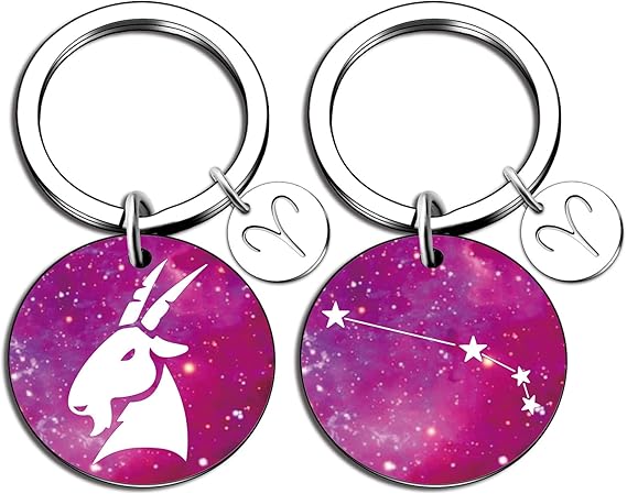 12 Constellation Keychain Zodiac Astrology/Birthday For Women Men Adults Boys Girls Horoscope Lovers Gifts For Women - Aries Keychain for men
