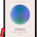 Monem Art Personalized Pisces Print, Customized Zodiac Aura Poster and Canvas, Star Sign Art, Gift for Family, Loved Ones, Friends, Available in 8x10" to 30x40" - Pisces Canvas for men