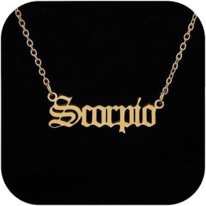 12 Constellation Necklaces for Women - Scorpio Accessories for men
