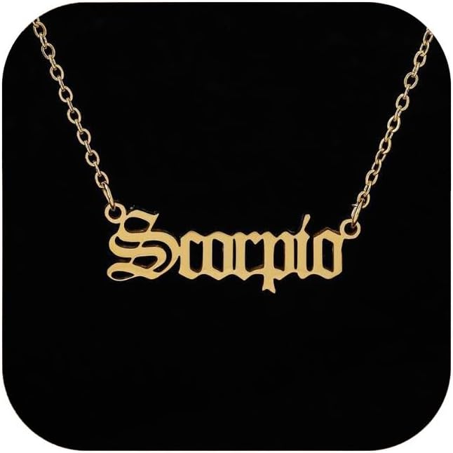 12 Constellation Necklaces for Women - Scorpio Accessories for men