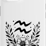 Aquarius The Water-Bearer - Floral Zodiac Graphic Case for iPhone 14 - Aquarius Phone Case for men